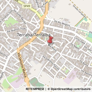 Mappa Via Roma, 98, 09098 Terralba, Oristano (Sardegna)