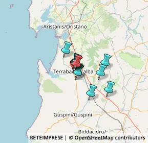 Mappa Via Gioacchino Rossini, 09098 Terralba OR, Italia (6.52083)