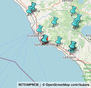Mappa 00058 Santa Marinella RM, Italia (16.89294)