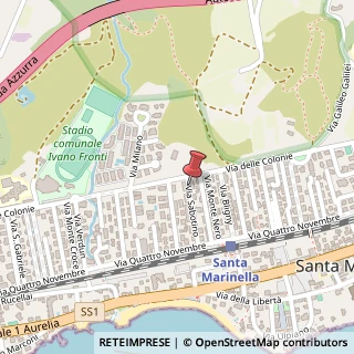 Mappa Via Sabotino, 20, 00058 Santa Marinella, Roma (Lazio)
