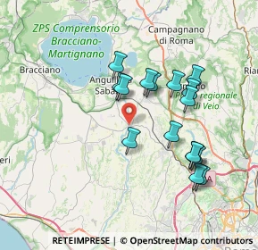 Mappa Via Sovramonte, 00123 Osteria Nuova RM, Italia (7.09938)
