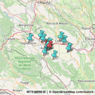 Mappa Via Lanciano, 67051 Avezzano AQ, Italia (7.2725)