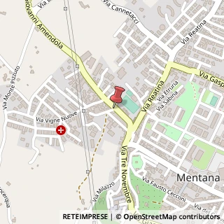 Mappa Via Monterotondo, 2/A, 00013 Mentana, Roma (Lazio)