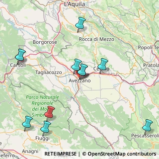Mappa Via Monsignor Domenico Valerii, 67051 Avezzano AQ, Italia (20.23182)
