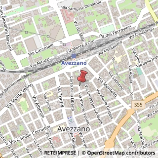 Mappa Via Monsignor Domenico Valerii, 48, 67051 Avezzano, L'Aquila (Abruzzo)