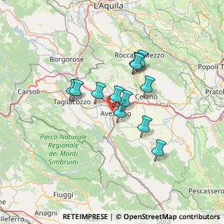 Mappa Via Claudio Galeno, 67051 Avezzano AQ, Italia (10.82333)