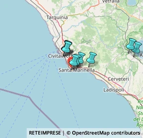 Mappa Via Perazzeta, 00058 Santa Marinella RM, Italia (13.18636)