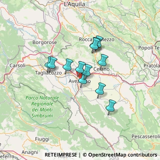 Mappa Via Montello, 67051 Avezzano AQ, Italia (10.63333)