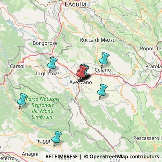 Mappa Via Montello, 67051 Avezzano AQ, Italia (9.32273)