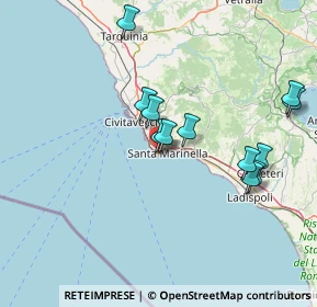 Mappa Via Pirgus, 00058 Santa Marinella RM, Italia (14.8675)