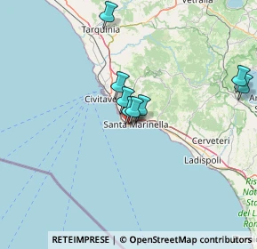 Mappa Via Pirgus, 00058 Santa Marinella RM, Italia (35.538)