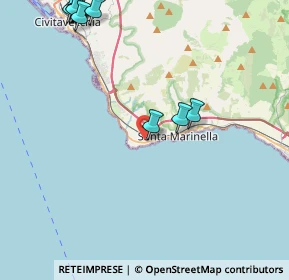 Mappa Via Pirgus, 00058 Santa Marinella RM, Italia (6.13833)