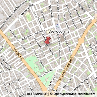 Mappa Via Marruvio, 58, 67051 Avezzano, L'Aquila (Abruzzo)