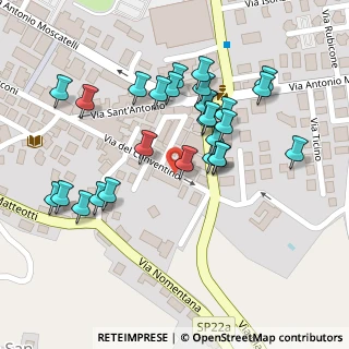 Mappa Via del Conventino, 00013 Mentana RM, Italia (0.125)