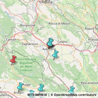 Mappa Via Domenico Spallone, 67051 Avezzano AQ, Italia (28.395)