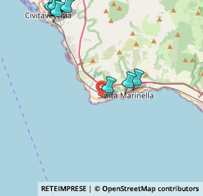 Mappa Via Pirgus, 00058 Santa Marinella RM, Italia (6.12833)