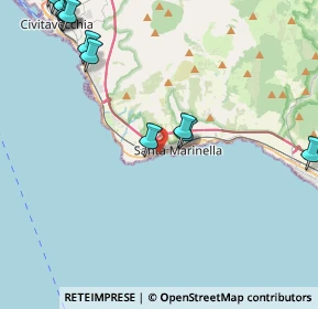 Mappa Lungomare Guglielmo Marconi, 00058 Santa Marinella RM, Italia (6.25538)