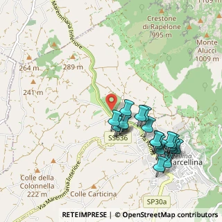 Mappa Via Collevecchio Monteverde, 00010 San Polo dei cavalieri RM, Italia (1.0525)
