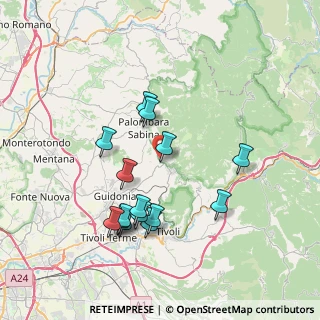 Mappa Via Collevecchio Monteverde, 00010 San Polo dei cavalieri RM, Italia (7.64267)