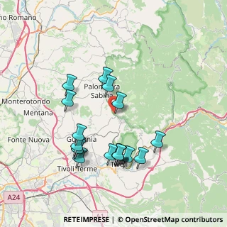 Mappa Via Collevecchio Monteverde, 00010 San Polo dei cavalieri RM, Italia (7.84056)