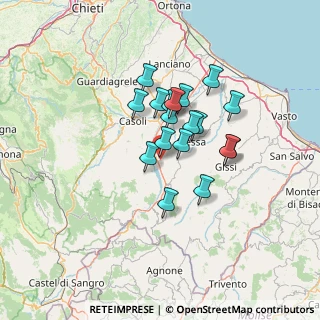 Mappa Via Giardino, 66042 Bomba CH, Italia (10.43389)