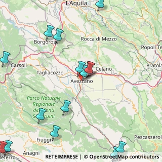 Mappa Via Luigi Cadorna, 67051 Avezzano AQ, Italia (25.54938)