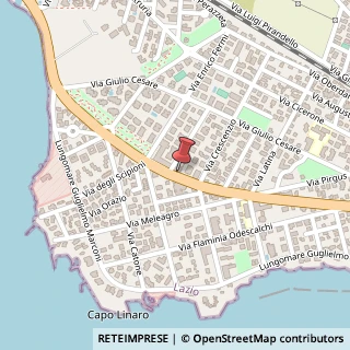 Mappa Via Alessandro Volta, 2, 00058 Santa Marinella, Roma (Lazio)