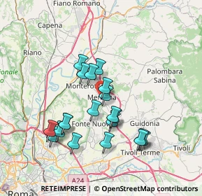 Mappa Via Giacomo Matteotti, 00013 Mentana RM, Italia (6.978)