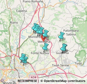 Mappa Via Giacomo Matteotti, 00013 Mentana RM, Italia (6.01545)