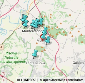 Mappa Via Giacomo Matteotti, 00013 Mentana RM, Italia (3.07214)