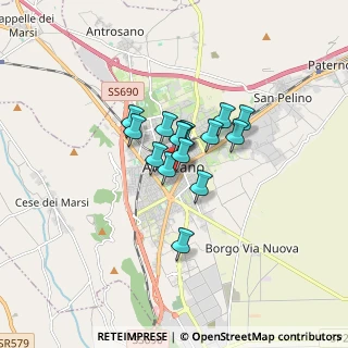 Mappa Via Cesare Battisti, 67051 Avezzano AQ, Italia (1.03)