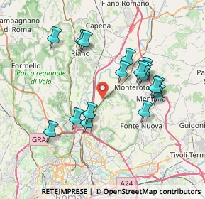 Mappa Raccordo Salario Settebagni, 00138 Roma RM, Italia (7.30765)
