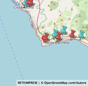 Mappa Via Alessandro Volta, 00058 Santa Marinella RM, Italia (4.66091)