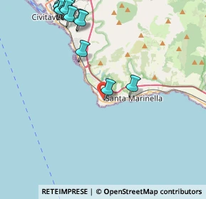 Mappa Via Alessandro Volta, 00058 Santa Marinella RM, Italia (6.07813)