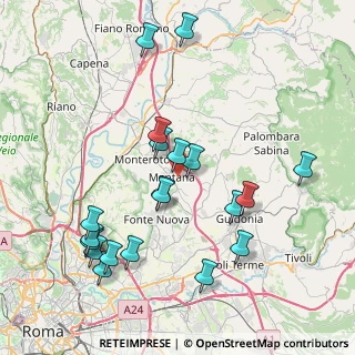 Mappa 00013 Mentana RM, Italia (8.9545)