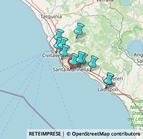 Mappa Porto Turistico Odescalchi, 00058 Santa Marinella RM, Italia (9.54909)