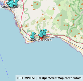 Mappa Porto Turistico Odescalchi, 00058 Santa Marinella RM, Italia (6.9725)