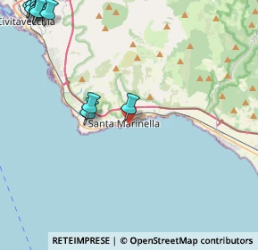 Mappa Porto Turistico Odescalchi, 00058 Santa Marinella RM, Italia (7.17583)