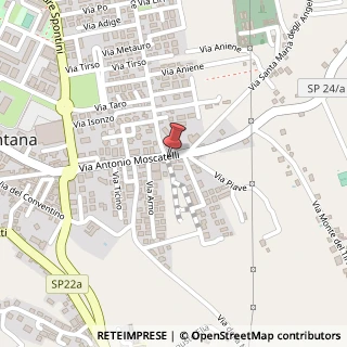 Mappa Via Antonio Moscatelli, 334, 00013 Mentana, Roma (Lazio)
