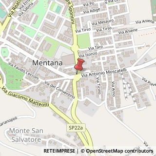 Mappa Via Moscatelli Antonio, 171, 00013 Mentana, Roma (Lazio)