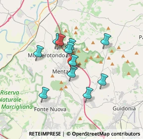 Mappa Via Santa M. Degli Angeli, 00013 Mentana RM, Italia (2.93545)