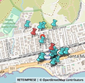 Mappa Via Sabotino, 00058 Santa Marinella RM, Italia (0.225)