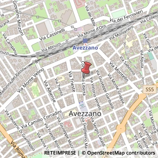 Mappa Corso della liberta' 107, 67051 Avezzano, L'Aquila (Abruzzo)