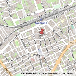 Mappa Corso della Libertà, 61, 67051 Avezzano, L'Aquila (Abruzzo)