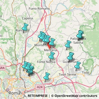 Mappa Via G. Lodi, 00013 Mentana RM, Italia (8.6315)