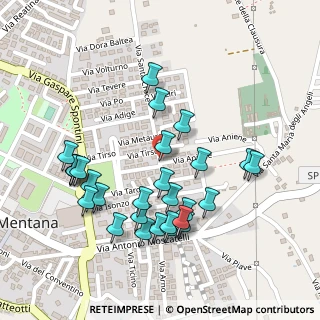 Mappa Via Santa Croce, 00013 Mentana RM, Italia (0.25172)
