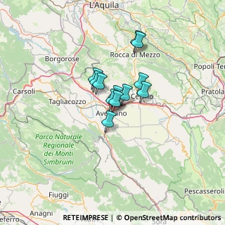 Mappa Via Chieti, 67051 Avezzano AQ, Italia (8.2775)