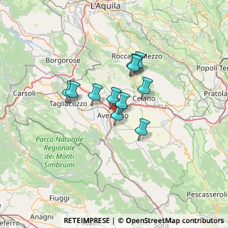 Mappa Via Cerchio, 67051 Avezzano AQ, Italia (9.69364)