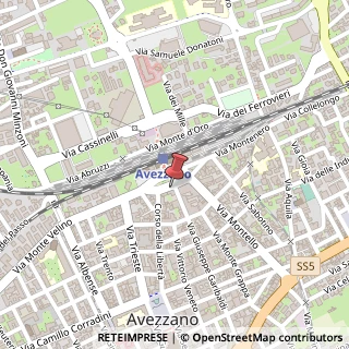 Mappa Piazza Giacomo Matteotti, 29, 67051 Avezzano, L'Aquila (Abruzzo)
