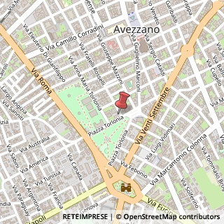 Mappa Piazza Torlonia, 98, 67051 Avezzano, L'Aquila (Abruzzo)